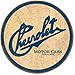 Bundle: Chevy Metal Sign Set - Super Chevy Service, Chevy Truck Tribute, Chevy Round Genuine Parts and Chevy Historic Logo. Plus Chevy Pistons Magnet.