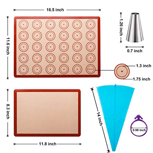 Macaron silicone Baking mats kit Macaroon Baking Suppliers 2 Half