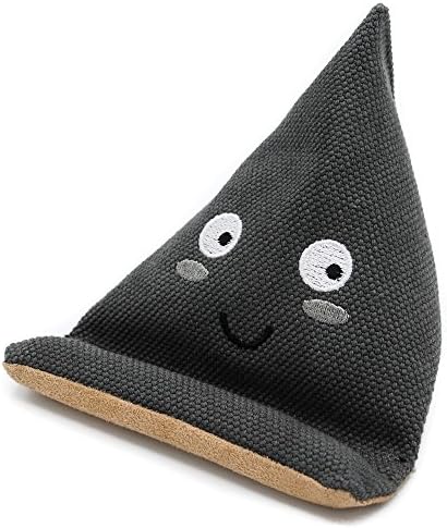 Natural Series - Embroidered Mobile Phone Pillow Stand with Thick Canvas Fabric Outer and Heavy Bean Filling, for the Home or Office (Dolphin Gray, Small)
