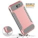 Galaxy J7 V Case,Galaxy J7 Sky Pro / J7 Perx / J7V 2017 Case,BSlvwg Shock Absorbing Heavy Duty Hybrid Dual Layer Hard Back and Soft Silicone Inner Case for Samsung Galaxy J7 2017 - Rose Gold/Grey