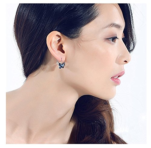 tiaraz crystals butterfly crystal stud earrings for women and girls