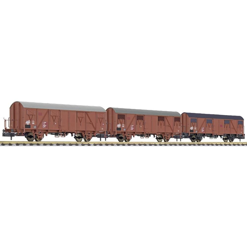 Liliput 1594060 L260133 N Set of 3 Covered Freight Vehicle of The DR