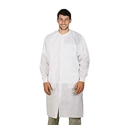EZGOODZ White Disposable Lab Coats for