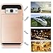 Galaxy Grand Prime Case, EC [Shockproof][Drop Protection] Hybrid Dual Layer Slim Wallet Case with Card Slot Holder Hard Shell Cover for Samsung Galaxy Grand Prime G530 (Beige)
