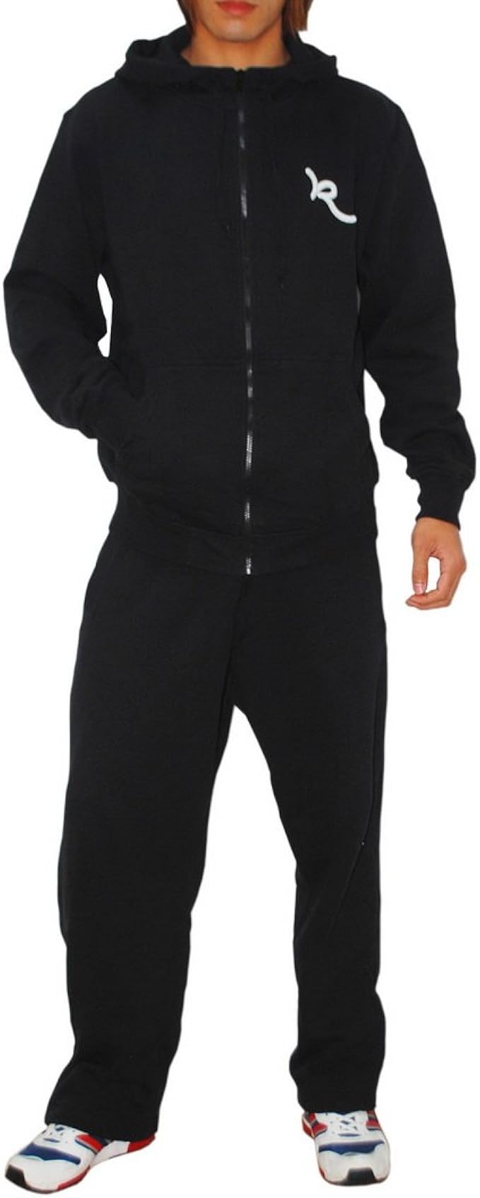 Rocawear 2 PIECE SET Mens Track Suit Includes Thermal Fleece Sweatshirt Jacket Hoodie & Sport