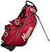 Team Golf NHL Chicago Blackhawks Fairway Golf Stand Bag, Lightweight, 14-way Top, Spring Action Stand, Insulated Cooler Pocket, Padded Strap, Umbrella Holder & Removable Rain Hood