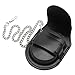 TOOGOO Vintage Leather Chain Pocket Watch Holder Storage Case Box Black
