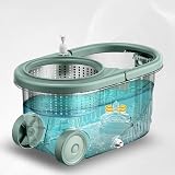 SWISSPACK Revolving Spin Mop Bucket White Pads Bundle Telescopic Handle view 3