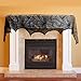 2 PCs Halloween Decorations Set, Black Lace Spiderweb Fireplace Mantle 18 x 96 Inches, Black Lace Spiderweb Tablecloth 60 x 84 Inches, Best Choice for Halloween Party Supplies