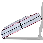 Eurmax USA Heavy Duty Wheeled Bag Pop up Canopy Tent Universal Rolling Storage Bag with Handles for 10x10 Canopy Instant Tent(Light Grey)