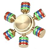 Hand Spinner,Suposun Fidget Spinner Fast Bearings Brass Metal EDC Fidget Toys,Stree Reducer Relieve Anxiety and Boredom