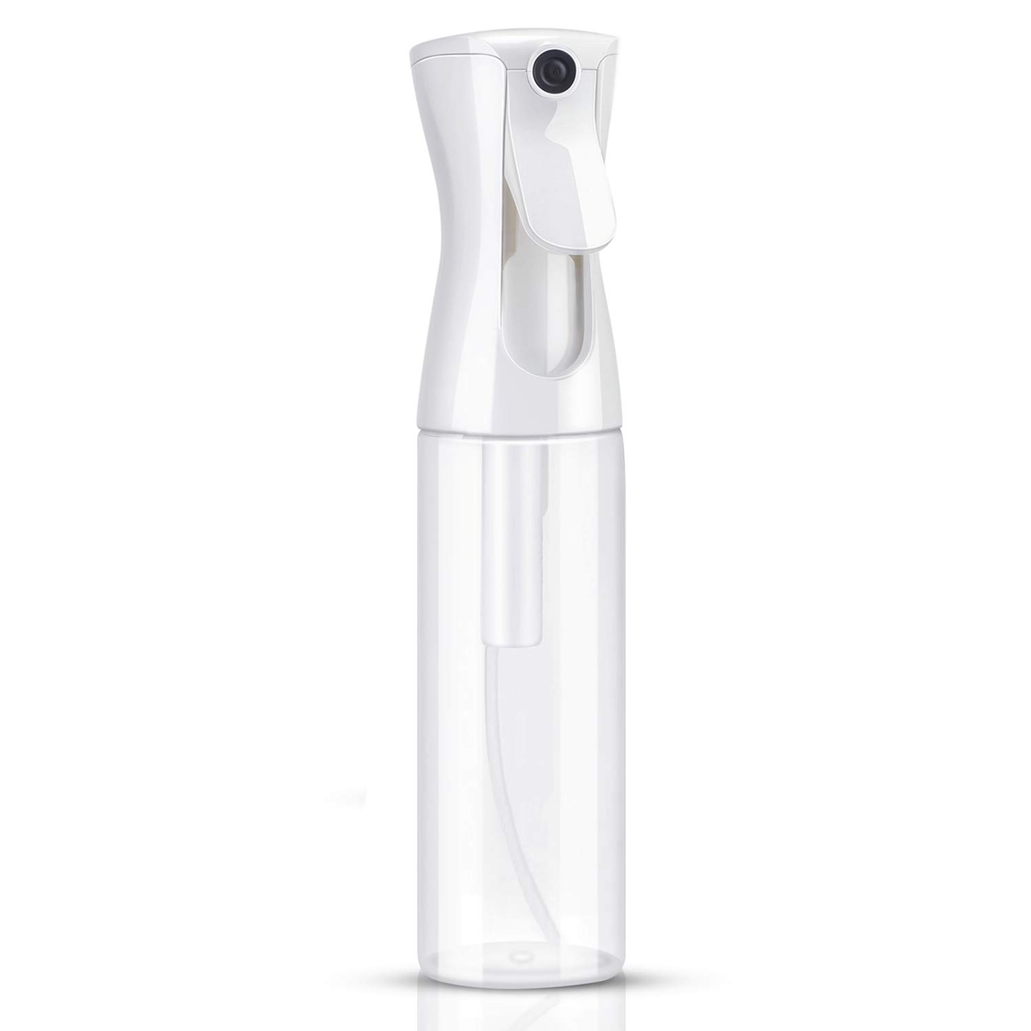 Clear Spray Bottle for Hair, Suream 12.2oz/360ml Fine Mist Continuous Water Sprayer for Salon Use, Refillable Empty Plastic Stylist Mister for Moistening Hair, Misting Plants and Cleaning Solution: Beauty