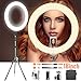 19 Inches Adjustable 3200-5900K Color Temperature Ring Light, SAMTIAN Dimmable SMD LED Ring Light Photography Video Lighting Kit with 78 Inches Light Stand, Phone Holder for YouTube, Portrait, Vlog