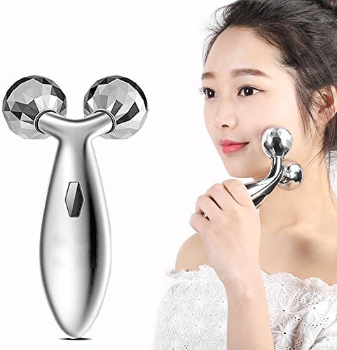 Lightton 3D Roller Face Massager Lift Facial Beauty Bar Firming Tighten Skin Tools Slimming Roller Massager for Your Eyes, Face,Neck and Body