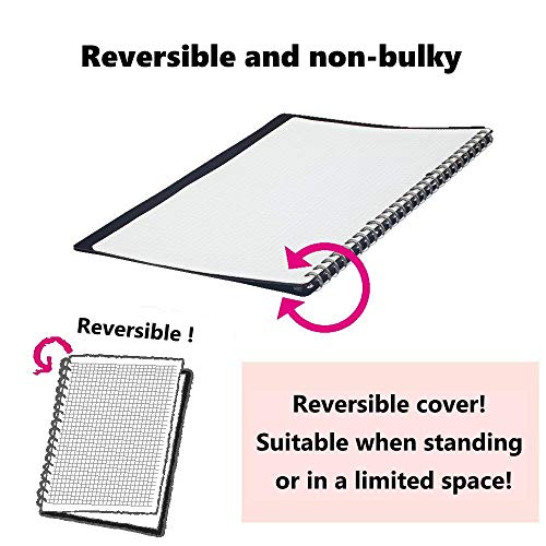 Kokuyo Campus Smart Ring Binder - B5-26 Rings/Light Pink x 5 Packs and Pre-Dotted Loose Leaf Paper and Color Index and Original Sticky Note Set (Light Pink) - Thumbnail 2
