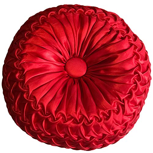 Hello Mariachi Red Sofa Cushions for Sofas Beds Couch Multiple Uses Filled Cushions Ready to Use Handmade Satin Fabric in Bright and Vivid Colors