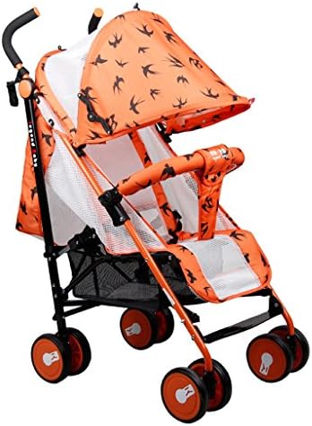 FLYSXP Baby Strollers Lightweight Foldable Rectable Childs Stroller (Blue) (Pink) (Orange) 60 x 51 x 105cm Baby Trolley (Color : Orange)