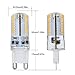 YOUKE Lighting G9 LED Bulb, 25 Watt Glass Halogen Light Bulbs Replacement, 120V AC, 3W / 250 Lumens, Warm White 3000K, T4 JCD Chandelier Incandescent Lamp, Pack of 6