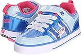 Heelys Bolt Plus X2 Sneaker (Little Kid/Big Kid), Ice Blue/Silver/Pink, 4 M US Big Kid