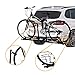 Goplus 2 Mountain Bike Rack Hitch Carrier, Upright Hitch Mounted Bike Rack Platform Hitch Rack 2″ Rear for Truck SUVthumb 4