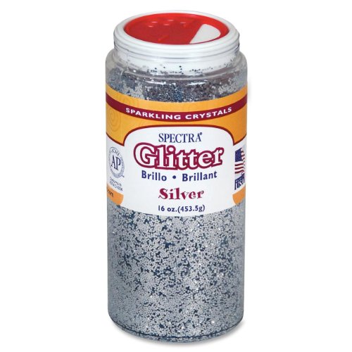 UPC 029444917101, Pacon Glitter, Shaker-Top Can, Silver 16oz