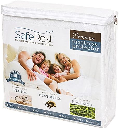 Cal King Premium Mattress Protector Protects Bed Against Fluids Mites Allergens