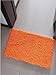 Hughapy Chenille Bathroom Rug Non Slip Bath Mat Extra Soft and Absorbent Shaggy Rugs Plush Carpet Mats for Bathroom Living Room (Orange, 23.6x15.7 inch)