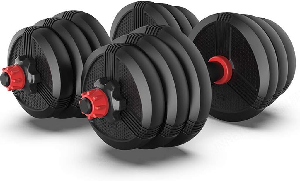 TangMengYun Dumbbell Set A Pair of Dumbbells for Men Barbell Combination Set Adjustable Weight Small Home Fitness Equipment for Home Gym Non-Slip Hand Dumbbell
