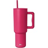 Simple Modern 40 oz Trek Tumbler with Handle and Straw Lid | Cup Holder Friendly Insulated Stainless Steel Travel Mug | Berry Twist | with Handle, and Straw Lid, Cup Holder Friendly, Insulated, Travel Mug
