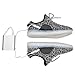 [NEW SIZE VERSION] LeoVera Men's & Women's LED Shoes Luminous Flashing Sneakers LVYZ86-Grey-39
