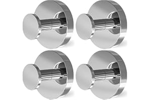 Strong Suction Cup Hooks for Shower and Bathroom, No Drill Towel Holder for Heavy Towels, Secure Hooks for Glass, Mirror, Til