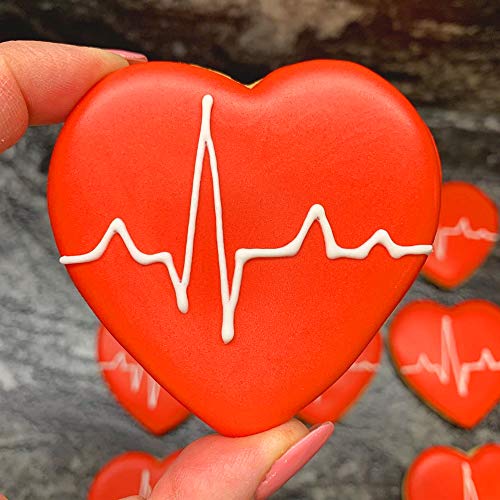 KAISHANE Valentine's Day Cookie Cutter Set 6 Pieces Cake Lip Heart Shapes Cookie Cutters Birthday Wedding Biscuit Fondant Cutters for Baking