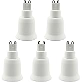 SQXBK 5PCS G9 to E26/E27 Extender Adapter Converter Light Bulb Socket Holder Socket Adapter Converter