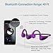 ZFKJERS Bone Conduction Headphones, Wireless Bluetooth 5.0 HD Stereo Open Ear Waterproof Sport Headset with Microphone for Running Driving Cycling (Purple)