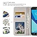 Galaxy J7 Prime Wallet Case,MagicSky J7 Perx,J7 Sky Pro,J7 V (SM-J727) Halo Case Floral PU Leather Flip Folio Case Cover with Wrist Strap,Card Holder,Kickstand for Samsung Galaxy J7 2017,Flower