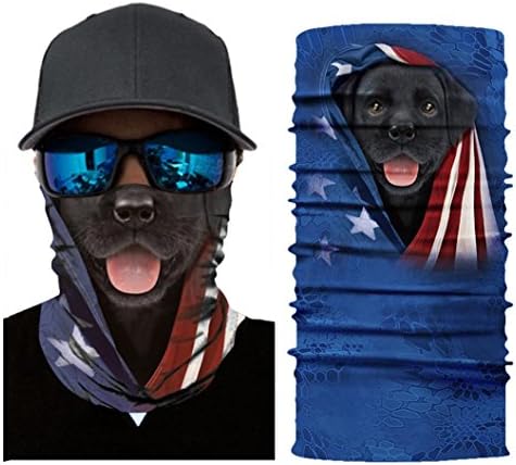 FDelinK Face Bandana Mask, Head Wrap, Neck Gaiter, Magic Scarf, Tube Mask, Neck Balaclava For Hunting Fishing Hiking (D-2)