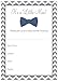MyExpression.com LLC 24 Cnt Little Man Bow Tie Fill-in Baby Shower Invitations (Navy)