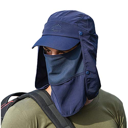 Gisdanchz Outdoor Sonnenhut Hut Herren Damen Solapa de Ccuello Removible Respirable UV Schutz Kappe – Bild 2