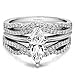 Sterling Silver Double Infinity Wedding Ring Guard Enhancer with Cubic Zirconia (0.49 ct. tw.)