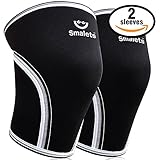 Men’s Sports & Weightlifting Non Slip Compression Knee Sleeves 7mm 1 Pair Great Support & Relief from Muscle Pain & Fatigue