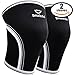 Men’s Sports & Weightlifting Non Slip Compression Knee Sleeves 7mm 1 Pair Great Support & Relief from Muscle Pain & Fatigue