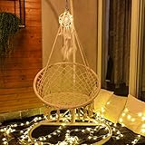 Sonyabecca Hammock Chair with LED Dream Catcher Childrens Adults Hanging Chair (Not Included Stand, Cushion)
