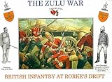 The Zulu War - British Infantry At Rorke's Drift Plastic Army Men: 16 piece set of 54mm Figures - 1:32 Scale