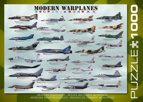 EuroGraphics Modern Warplanes Puzzle (1000-Piece)