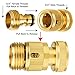 Garden Hose Quick Connect,Zinger Easy Connect Garden Hose Quick Connector,4 Set 3/4