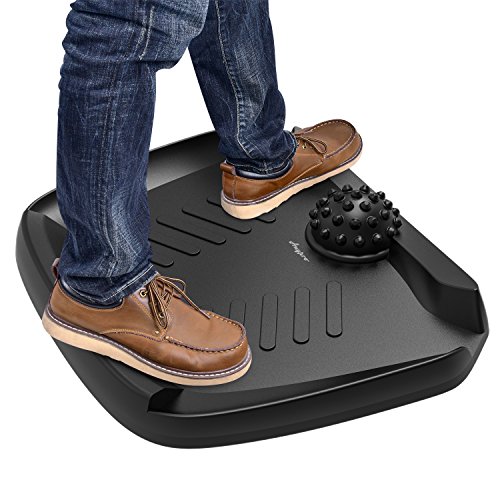 Click Here to See More Images Standing Desk Mat, Anypro Comfort Mat, Not-Flat Ergonomic Comfort Anti Fatigue Mat with Foot Massage for Standing Desk, Floor Comfort Mat for Standing Desk Office Workstation, 30x24.6x4.2 in, Black
