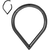 365 Sleepers Titanium Implant Grade 16G Tear Drop Septum Jewelry Hinged Segment Ring Body Piercing Hoop Lip Rings Helix Cartilage Rook Sleeper Earrings 8mm – 10mm