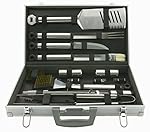 Mr. Bar-B-Q 02066x Silver Prestige 21-Piece Tool Set In Case