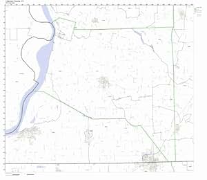 Amazon.com: Hickman County, Kentucky KY ZIP Code Map Not Laminated