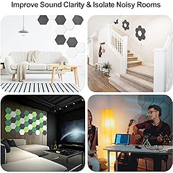 JBER Hexagon Acoustic Panels Beveled Edge Sound